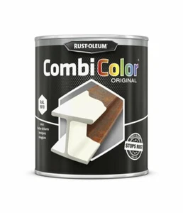 750ml Rustoleum Combicolor Original Lösungsmittel Ölbasis Glanz Weiß Metallfarbe - Bild 1 von 1
