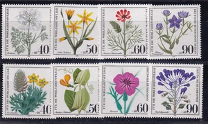 Berlin MNH ** 629-32, 650-3 juegos de flores de 1980 y 1981 - Imagen 1 de 1