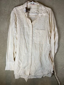 ROXY Casual Shirts Dress Size M Womens Yellow Long Sleeve - Picture 1 of 11