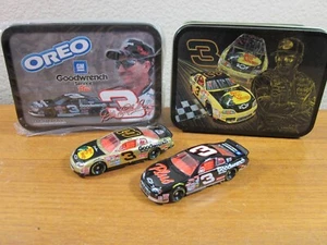 DALE EARNHARDT NASCAR DIECAST 1:64 TIN SET LOT OF 2 - 1998 BASS PRO / 2001 OREO - Picture 1 of 4