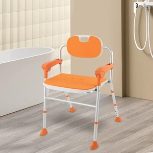 Sedia Doccia Pieghevole per Anziani Sedile Doccia Pieghevole Sedia Bagno Resistente - Foto 1 di 20
