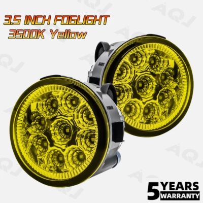 Pair 3.5 inch LED yellow Fog Light Lamp For INFINITI  QX70 2014-2016 Left&Right Foto 1 de 4