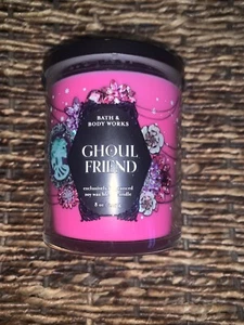 ALL NEW Ghoul Friend 30-50 burn hours Single Wick Candle 8 oz Bath & Body Works - Picture 1 of 4