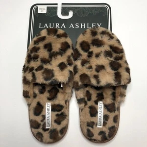 Clog Slippers Small Tan/Brown Leopard by Laura Ashley - Picture 1 of 8