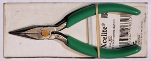 Diamond/Xcelite LN225 5-Inch Short Chain Nose Heavy Duty Pliers, Green Grips NOS - Picture 1 of 4
