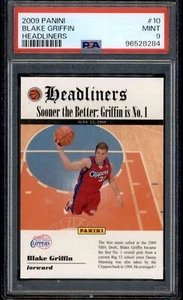 2009-10 Panini Headliners RC Blake Griffin #10 Oklahoma/Los Ángeles PSA 9 - Imagen 1 de 2