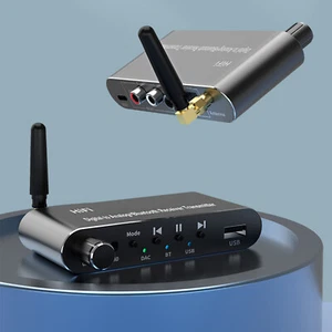 Transmisor receptor convertidor de audio DAC digital óptico a analógico Bluetooth 5.1 - Imagen 1 de 13