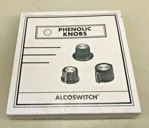Alcoswitch Phenolic Knobs Box of 25 -- 6-1437623-9 NEW - Picture 1 of 4