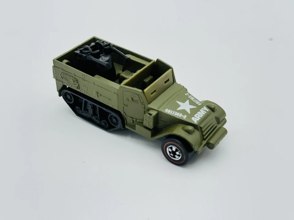 1977 Hot Wheels #42 Army Green Gun Bucket Tank Japan Red Box REDLINE NEAR MINT — 第 1/4 张图片