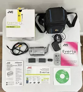 JVC Everio Camcorder GZ-MG630SU HDD + Charging Cord Batteries Remote Bag Manuals - Picture 1 of 8