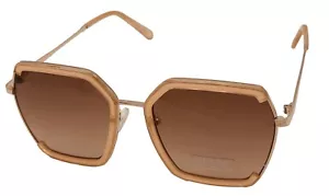 Guess Sunglass Womens Shiny Beige Oversized Square Gradient Lens GF0418. 57F - Picture 1 of 10