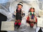vintage, 2 poupées de Hongrie années 1930 fille nommée "Magda" et le "cavalier de Bonn"