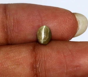 6x5 MM Natural Chrysoberyl Cats eye Oval Shape Loose Gemstone 1.43 Ct Untreated - Picture 1 of 15