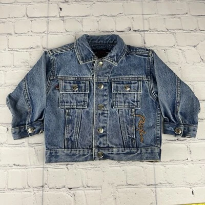 Chaqueta vaquera vintage Y2K Phat Farm azul talla niños niñas niños pequeños 2T Foto 1 de 4