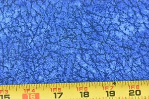 By 1/2 Yd, Vintage, Blue & Navy Crackle-Print Stiffer Cotton/Blank Textile,P8616 - Picture 1 of 5