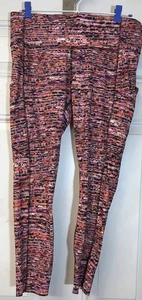 Usado en Excelente Condición Lululemon Fast & Free Tight II 25" Nulux Flash Plisado Naranja Multi 12 - Imagen 1 de 6