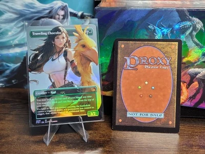 DIY Traveling Chocobo Foil Borderless Play Test Card Mtg Final Fantasy - Image 1 of 3