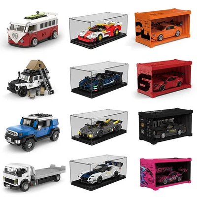 Pickup Truck & Drift Racing Car Building Block Set 2 in 1 Vehicle Model for Kids - Image 1 of 4