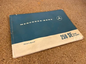 RARO Edición Original A Mercedes Benz W111 250SE Manual del Propietario Cupé Cabriolet - Imagen 1 de 12