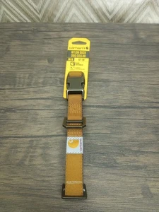 Carhartt Nylon Duck Dog Collar Brown Size Medium Reflective Logo 12-18in NEW - Picture 1 of 3