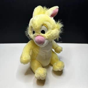 Vintage Disney Store Parks Winnie The Pooh Yellow Rabbit Sitting Plush Doll 10" - Picture 1 of 6