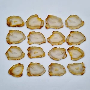Bulk 16 Pieces Iris Rainbow Agate Slice - Beautiful Indonesia Rainbow Iris Agate - Picture 1 of 19