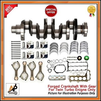FOR LR JAGUAR 2.0 D 204DTA LAND ROVER FORGED CRANKSHAFT WITH ENGINE REBUILD KIT - Image 1 of 4