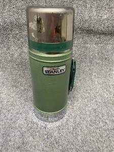 Vintage Aladdin Stanley Thermos No. A-1350B 24 oz. Wide Mouth Green - Picture 1 of 10