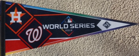 2019 World Series Washington Nationals vs Houston Astros Dueling 30"  Pennant Cover