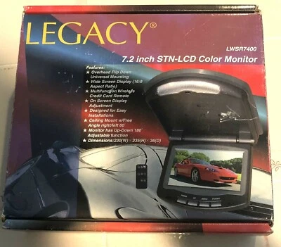 Legacy 7.2 inch STN-LCD Color Car Monitor LWSR7400 - Image 1 of 4