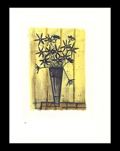 1967 Bernard Buffet Lithograph 15 "Bouquet de Fleurs" (Bouquet of Flowers) - Picture 1 of 3