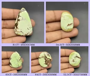 Australian Lemon Chrysoprase Loose Cabochon Designer Gemstone Natural - Picture 1 of 31