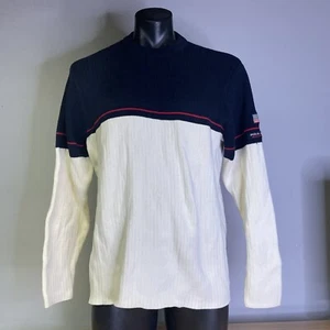 Vintage Polo Jeans Co Ralph Lauren Men's Sweater Size Large Stripe SEE CONDITION - Picture 1 of 9