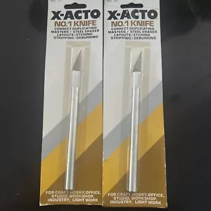 2 Vintage X-ACTO NO.1 Knifes New Sealed No. 1 C Made In USA - Picture 1 of 5
