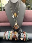 Lot de collier bracelet en pierres précieuses vintage assorti boho 15 pièces