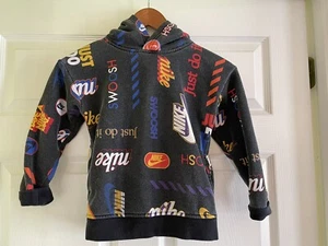 Vintage Nike Child Logo Pullover Hoodie 5-6 Years Sweatshirt - Picture 1 of 5
