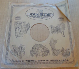 78RPM 10" Edison Record (1921) empty sleeve - Picture 1 of 5