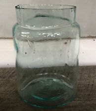 Old Drugstore Glass Whitall Tatum & Co Bubbles Ground Top Mouth Blown 1880