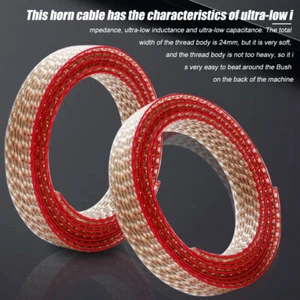 HiFi 5N OCC Copper Speaker Cable 8 Cores Flat Bulk Cables Audio Extension Wires - Picture 1 of 22