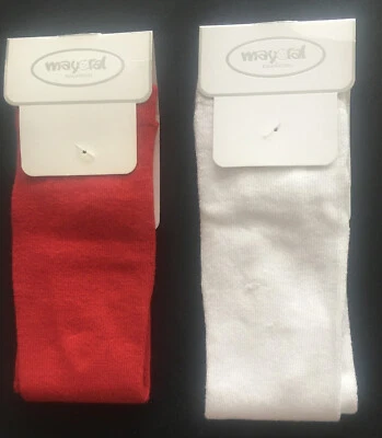 LOTE DE 2 MALLAS MAYORAL BEBÉ NIÑA 3 MESES MEZCLA ALGODÓN ROJO Y BLANCO NUEVAS CON ETIQUETAS Foto 1 de 4