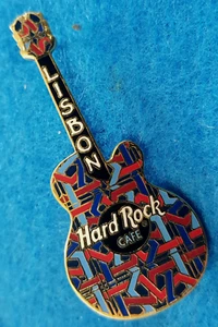 LISBON GRAND OPENING PORTUEGESE TILE PATTERN GUITAR #1 03 Hard Rock Cafe PIN LE - Picture 1 of 1