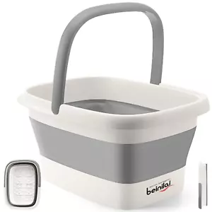 Collapsible Foot Bath Basin for Soaking Feet,Foot Soak Tub,Plastic Foot Bucket w - Picture 1 of 12
