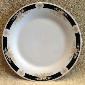 Corona vintage Ming T.M. Piatto da portata decorativo in porcellana fine design floreale 10 5/8" - Foto 1 di 10