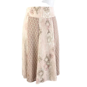 Jones Wear Skirt size 4 Pink Taupe Sheer Boho Knee A Line Modest Church Wedding - Picture 1 of 11