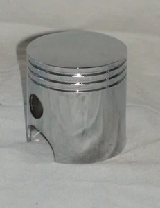 PERILLA DE CAMBIO CROMADA EN FORMA DE PISTÓN CON INSERCIÓN DE NYLON HOT RODS! - Imagen 1 de 7