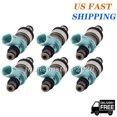 6x Fuel Injectors For 1998-2000 Toyota Sienna Solara 1999-2003 Lexus ES300 FJ179 - Imagem 1 de 4