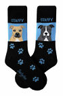 Staffordshire Bull Terrier Socks Unisex Blue