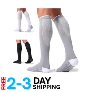 20-30mmHg Compression Socks for Enhanced Circulation - Unisex Athletic Support - Picture 1 of 7