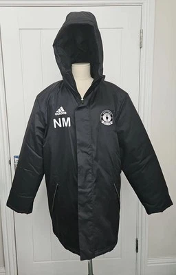 Adidas Football Parka Coat  Potters F.C. Sevenoaks Kent  Size M   50" Chest  VGC - Image 1 of 4