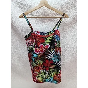 Love 2 Be Loved Damen Tank Shirt Pullover Tropical Print Größe Medium 15x18 - Bild 1 von 7